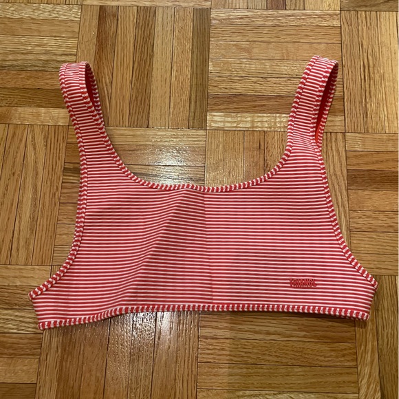 TRIANGL Valentine red & white striped bikini top - Picture 2 of 5